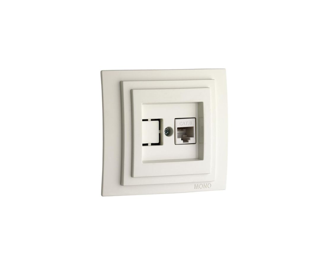 როზეტი CAT6 LARISSA კრემისფერი - 103-171705-125 — როზეტები და ჩამრთველები